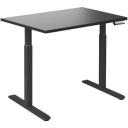 Desky Dual Hardwood Sit Stand Desk - Red Oak / Matte Black - 1800x750mm - AfterPay & zipPay Available