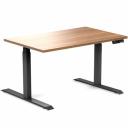 Desky Dual Hardwood Sit Stand Desk - Red Oak / White - 1500x750mm - AfterPay & zipPay Available