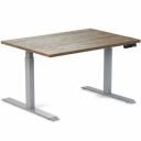 Desky Dual Hardwood Sit Stand Desk - Red Oak / White - 1500x750mm - AfterPay & zipPay Available