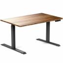 Desky Dual Hardwood Sit Stand Desk - Red Oak / White - 1500x750mm - AfterPay & zipPay Available