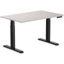 Desky Dual Hardwood Sit Stand Desk - Red Oak / White - 1500x750mm - AfterPay & zipPay Available