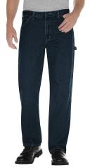 Dickies 19294 Relaxed Fit Stonewashed Carpenter Denim Jeans - Tinted Heritage Khaki, 32