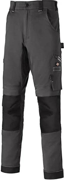 Dickies Universal Flex Knee Pad Grey/Black Trousers Mens Workwear Bottoms TR2011 GYB
