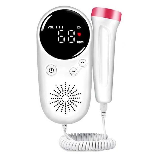 Doppler Fetal 2.5MHz Home Pregnancy Babies Ultrasound Sonar Heart Rate Detector Baby Monitor For Pregnant Women Stethoscope