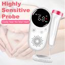 Doppler Fetal 2.5MHz Home Pregnancy Babies Ultrasound Sonar Heart Rate Detector Baby Monitor For Pregnant Women Stethoscope