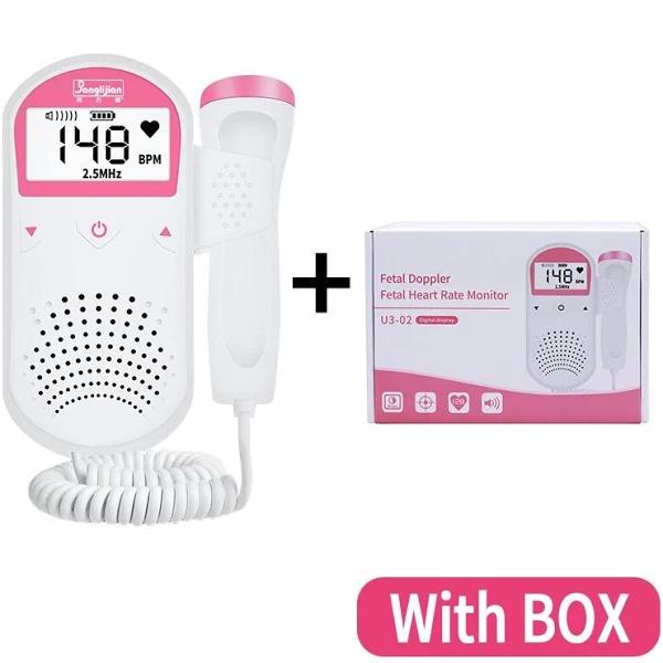 Doppler Fetal 2.5MHz Home Pregnancy Babies Ultrasound Sonar Heart Rate Detector Baby Monitor For Pregnant Women Stethoscope