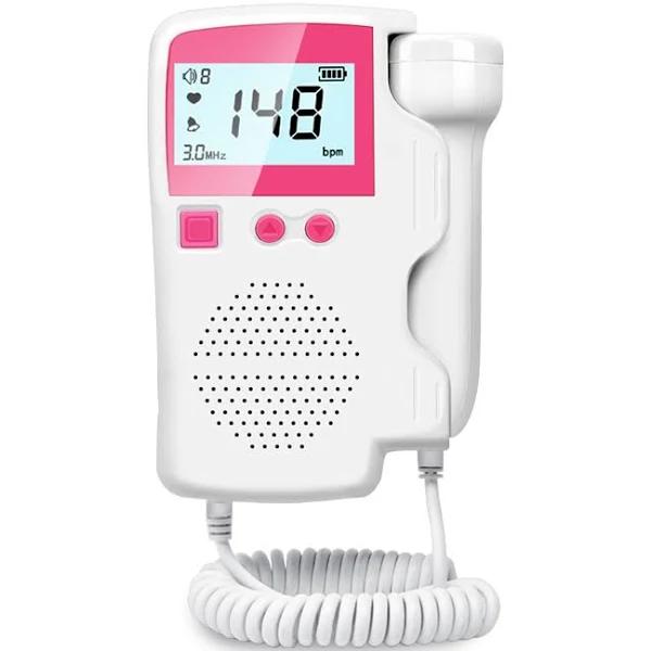 Doppler Fetal 2.5MHz Home Pregnancy Babies Ultrasound Sonar Heart Rate Detector Baby Monitor For Pregnant Women Stethoscope