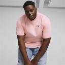 Downtown Men's Graphic T-Shirt in Peach Smoothie, Size Large, Cotton/Polyester by Puma