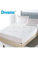 DreamZ Fitted Waterproof Breathable Bamboo Mattress Protector Super King Size - AfterPay & zipPay Available