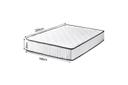 DreamZ Spring Mattress Bed Pocket Tight Top Foam Medium Firm King Single 20cm - AfterPay & zipPay Available