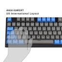 Durgod Taurus K320 TKL Wired Mechanical Gaming Keyboard - 87 Key - Double Shot PBT - NKRO - USB Type C (Cherry Blue,black)