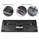 Durgod Taurus K320 TKL Wired Mechanical Gaming Keyboard - 87 Key - Double Shot PBT - NKRO - USB Type C (Cherry Blue,black)