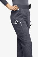 Easy Stretch by Butter-Soft Mila Women's 7-Pocket Jogger Scrub Pants in Charcoal Heather | Size XL Polyester/spandex
