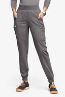 Easy Stretch by Butter-Soft Mila Women's 7-Pocket Jogger Scrub Pants in Graphite Heather | Size XXS Polyester/spandex