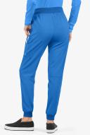 Easy Stretch by Butter-Soft Mila Women's 7-Pocket Jogger Scrub Pants - Petite in Cerulean | Size L Polyester/spandex