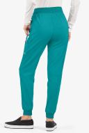 Easy Stretch by Butter-Soft Mila Women's 7-Pocket Jogger Scrub Pants - Petite in Teal | Size XL Polyester/spandex
