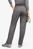 Easy Stretch by Butter-Soft Sienna Women's 5-Pocket Sport Yoga Scrub Pants in Graphite Heather/pewter | Size 3x Polyester/spandex