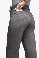 Easy Stretch by Butter-Soft Sienna Women's 5-Pocket Sport Yoga Scrub Pants in Graphite Heather/pewter | Size L Polyester/spandex