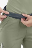 Easy Stretch by Butter-Soft Sienna Women's 5-Pocket Sport Yoga Scrub Pants in Olive Leaf/pewter | Size XXS Polyester/spandex