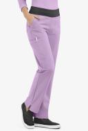Easy Stretch by Butter-Soft Sienna Women's 5-Pocket Sport Yoga Scrub Pants - Tall in Amethyst Mist/pewter | Size XXS Polyester/spandex