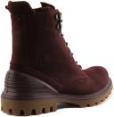 Ecco Tredtray Women's Hm100k Waterproof Leather Ankle Boot in Burgundy Size 11/11.5