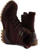 Ecco Tredtray Women's Hm100k Waterproof Leather Ankle Boot in Burgundy Size 11/11.5