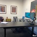 Electric Corner Standing Desk | L Shaped Sit Stand Desk Sublime Teak / 2000x1800mm / Matte Black