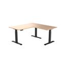 Electric Corner Standing Desk | L Shaped Sit Stand Desk White Alaskan / 1800x1800x700mm / White