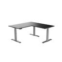 Electric Corner Standing Desk | L Shaped Sit Stand Desk White Alaskan / 1800x1800x700mm / White