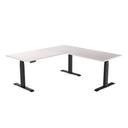 Electric Corner Standing Desk | L Shaped Sit Stand Desk White Alaskan / 1800x1800x700mm / White