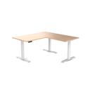 Electric Corner Standing Desk | L Shaped Sit Stand Desk White Alaskan / 1800x1800x700mm / White