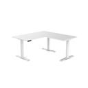 Electric Corner Standing Desk | L Shaped Sit Stand Desk White Alaskan / 1800x1800x700mm / White