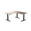 Electric Corner Standing Desk | L Shaped Sit Stand Desk White Alaskan / 1800x1800x700mm / White