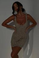 Elianna Embellished Mini Dress | Silver | MESHKI Mini Dresses | Size 3XL | in Multiple Sizes & Styles | AfterPay Available