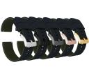 Elite Silicone Watch Band / Strap in Black/Army Green w/ Black Buckle, Width 21mm | Barton