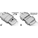 Elite Silicone Watch Band / Strap in Black w/ Rose Gold Buckle, Width 21mm, Standard Length | Barton