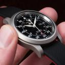 Elite Silicone Watch Band / Strap in Crimson Red/Black w/ Gunmetal Grey Buckle, Width 20mm, Standard Length | Barton