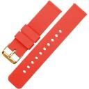 Elite Silicone Watch Band / Strap in Crimson Red w/ Gunmetal Grey Buckle, Width 19mm | Barton