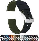 Elite Silicone Watch Band / Strap in Crimson Red w/ Gunmetal Grey Buckle, Width 24mm | Barton