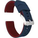 Elite Silicone Watch Band / Strap in Crimson Red w/ Gunmetal Grey Buckle, Width 24mm | Barton