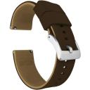 Elite Silicone Watch Band / Strap in Khaki Tan/Black w/ Gunmetal Grey Buckle, Width 21mm | Barton