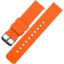 Elite Silicone Watch Band / Strap in Khaki Tan/Black w/ Gunmetal Grey Buckle, Width 21mm | Barton