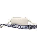 Emporio Armani - Deer-print Camera Case With Shoulder Strap, 100% Polyurethane, Nude, Size: OneSize