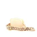 Emporio Armani - Deer-print Camera Case With Shoulder Strap, 100% Polyurethane, Nude, Size: OneSize