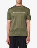 Emporio Armani - Lyocell-blend Jersey T-Shirt With Armani Sustainability Values Logo Raised Embroidery, 70% Lyocell 30% Cotton, Green, Size: S