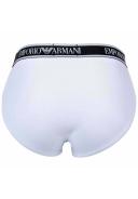 Emporio Armani - Three-Pack of Briefs With Core Logo Waistband, 95% Cotton 5% Elastane, White, Size: XXL