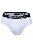 Emporio Armani - Three-Pack of Briefs With Core Logo Waistband, 95% Cotton 5% Elastane, White, Size: XXL