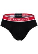Emporio Armani - Three-Pack of Briefs With Core Logo Waistband, 95% Cotton 5% Elastane, White, Size: XXL