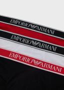 Emporio Armani - Three-Pack of Briefs With Core Logo Waistband, 95% Cotton 5% Elastane, White, Size: XXL