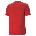 Essentials+ 2 Colour Logo Men's T-Shirt in High Risk Red, Size 2XL, Cotton/Polyester by Puma